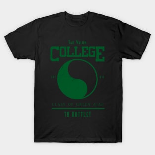 Tar Valon College Green  Ajah Symbol Wheel of Time Parody T-Shirt